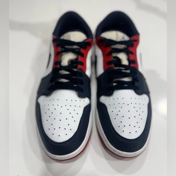 Air Jordan 1 Low Golf 'USA' Red White and Blue - Picture 8 of 10